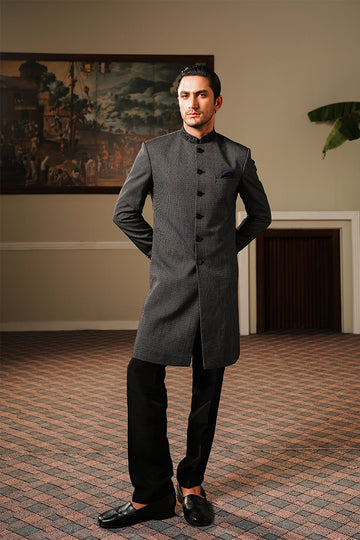 mens black sherwani for wedding